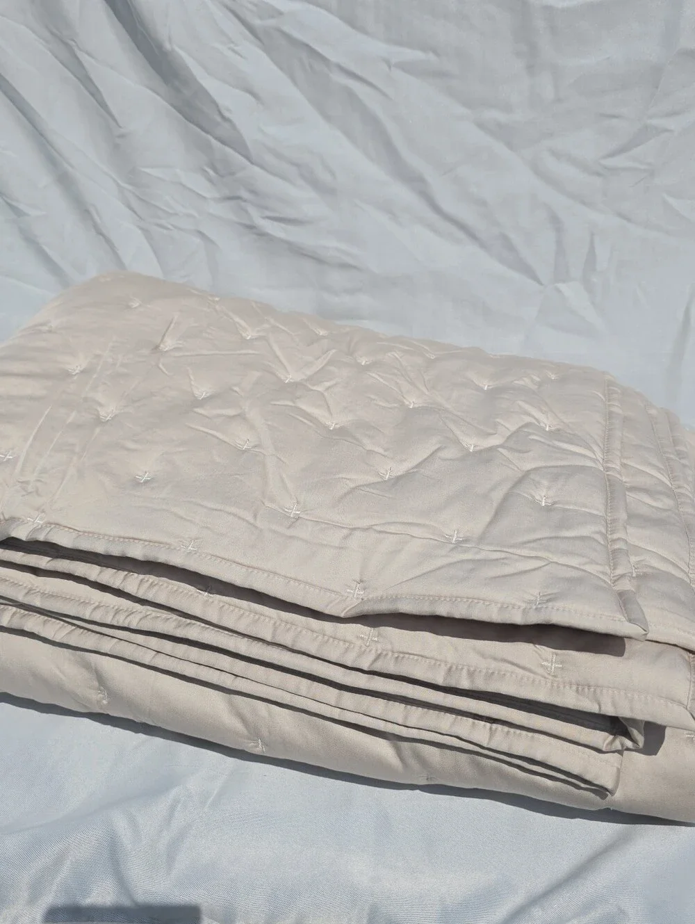 New Quince TWIN Organic bamboo Dream Quilt Sand